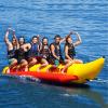 Hlixzoy Inflatable Jet Ski Tow Thickened Banana Boat for 3-6 People, Single-Row Surfing Inflatable Raft, Suitable for Adult Outdoor Water Entertainment,3 People view 1
