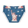 ALAZA Statue Of Liberty Star on Blue Boys' Briefs Soft Underwear Available in Sizes 4t view 2
