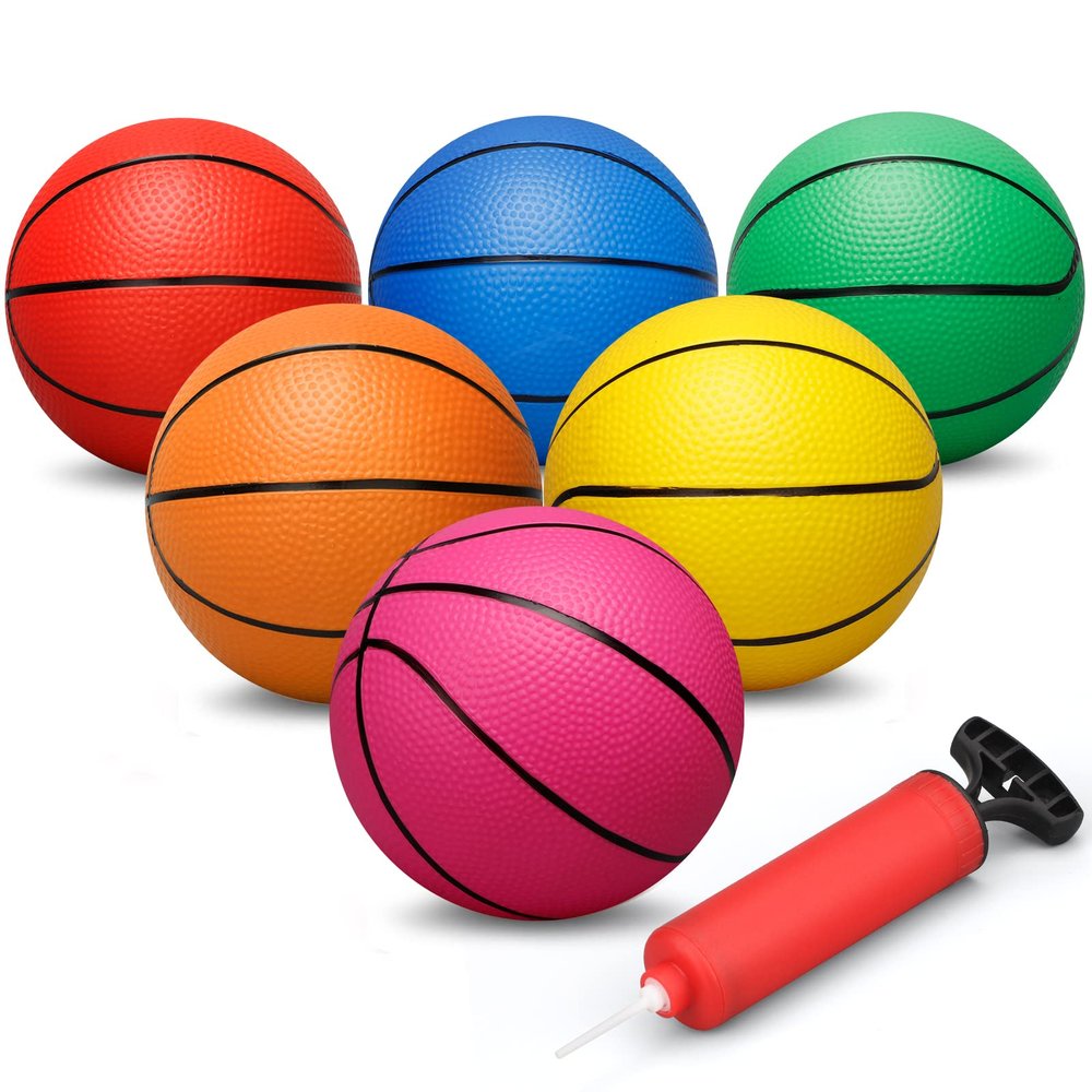 Mini Indoor Basketball Hoop + 6PCS Replacement Balls Set