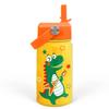 Dinosaurs Water Bottle - Dino Kids Water Bottle with Straw Lid - 12 Oz Insulated Stainless Steel Water Bottles for Kid Boys - Travel Cup for School Sports view 1