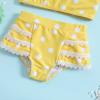 NineFit Basics Infant Girls Vest Bathing Suit Toddler Swimsuit Baby Girl Bikini Sets Kids Swimwear Beach Outfits (Yellow, 5-6 Years) view 4