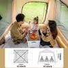 4-6 Person Camping Tents, Weather Resistant Family Tent, Beach Tents Sun Shelter Pop Up with Mesh Windows, Carry Bag, Instant Tent for Outdoor Camping, Hiking, Picnic view 4