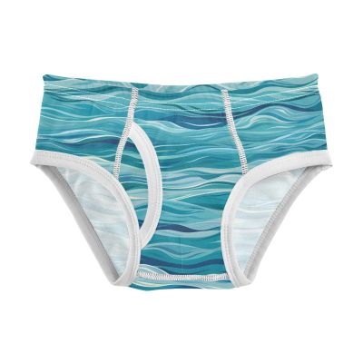 ALAZA Sea Wave Fantasy Boys' Briefs Soft Underwear Available in Sizes 5t Multicolor