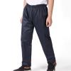 NineFit Basics Men's Rain Pants Breathable Waterproof Windproof Over Pants Double Layer Thick Classic All-Sport Outdoor Durable Workwear Pants for Hiking,Fishing,Golf with Zipper Pockets, 3X-Large, 2#navy view 2