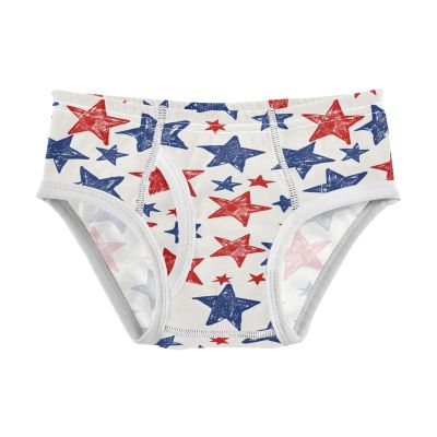 ALAZA American Star Red Blue Boys' Briefs Soft Underwear Available in Sizes 3t