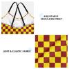 Checkerboard Maroon Yellow Girls One Piece Swimsuits Sport Halter Swimwear Beach Bathing Suit 4T view 3