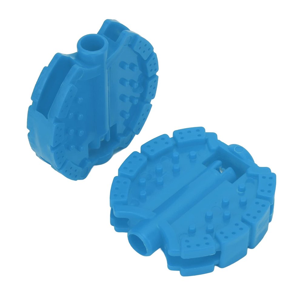 UPQRSG 2 Pcs Youth Cycle Pedals, Hard Wearing Plastic Children'S Tricycle Cycle Pedals, Child Baby Stroller Front Wheel Foot Pedal Accessories, 3 Color Options Available(Blue)