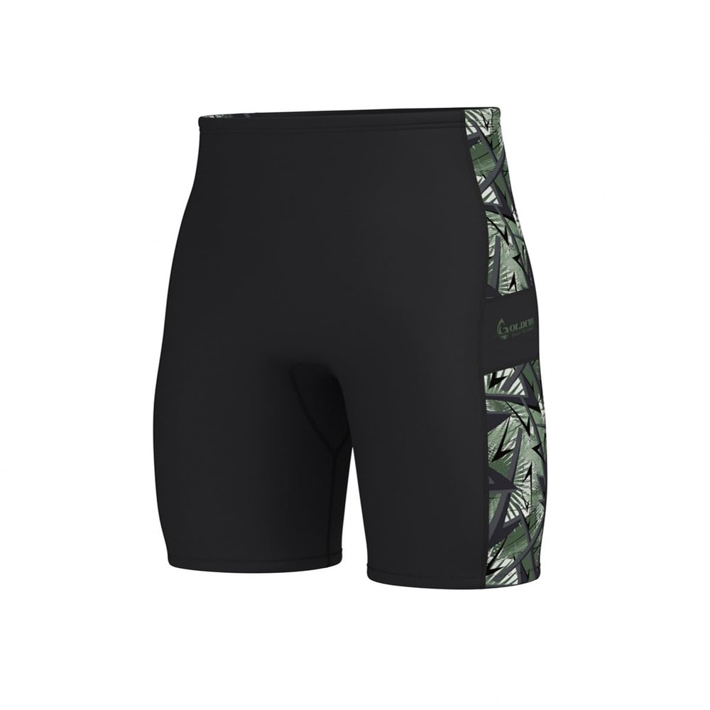 GoldFin Wetsuit Shorts Men Women, Mens Womens 2mm Wet Suits Neoprene Short for Water Sports Diving Surfing Swimming Snorkeling Kayaking, Black-Camouflage, XXL