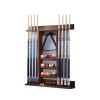 UNbit Cue Racks Pool Cue Rack Freestanding Billiard Cue Racks, Hold 8 Cue Sticks is an Ideal Accessory for Billiard Players and Billiard Lovers. WEWYQSJXBXF-240423, size view 1