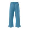 ABOUTYES Capris Pants for Women 2024 Summer Casual Stretch Cotton Linen Capri Pant Drawstring Cropped High Waisted Trousers view 3