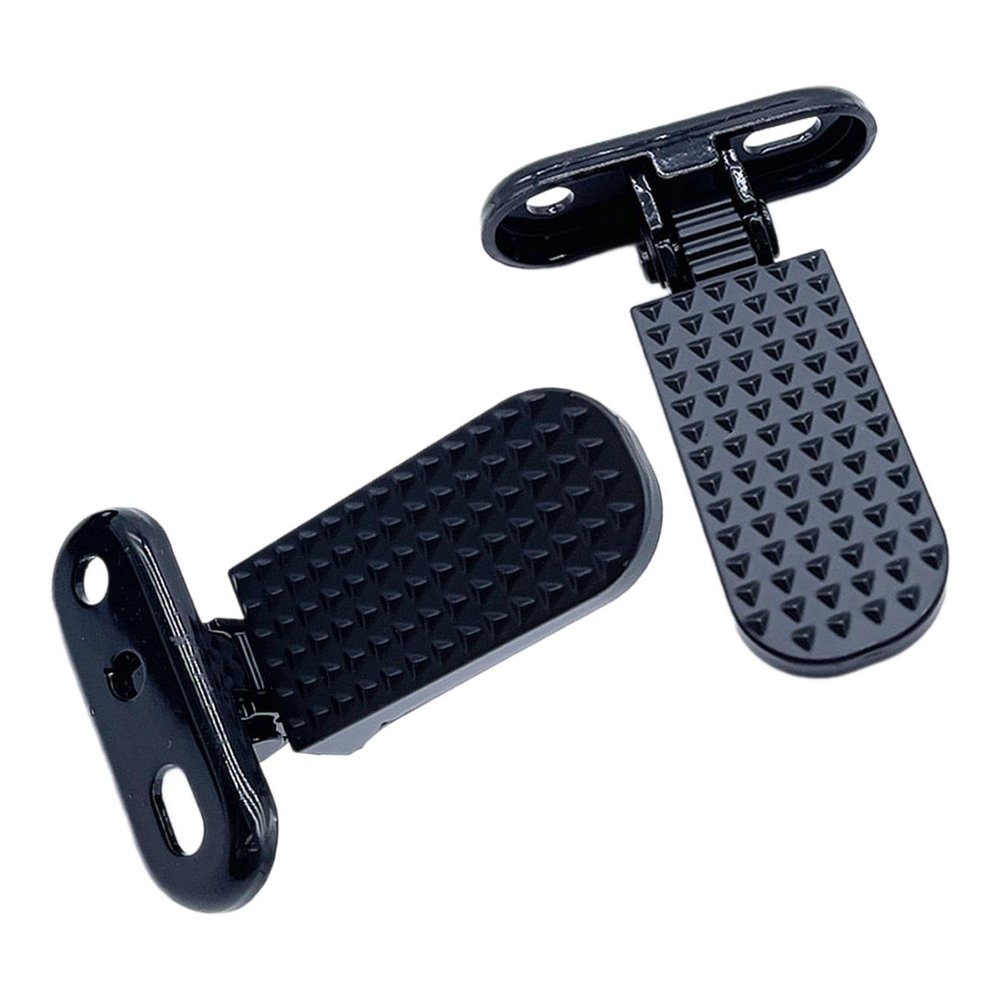 Colaxi 2Pcs Bike Rear Pedals Foldable Foot Pegs Anti Slip Metal Rear Seat Footrest Bicycle Pedals Quick Release BMX Bicycle Footrest