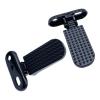 Colaxi 2Pcs Bike Rear Pedals Foldable Foot Pegs Anti Slip Metal Rear Seat Footrest Bicycle Pedals Quick Release BMX Bicycle Footrest view 1