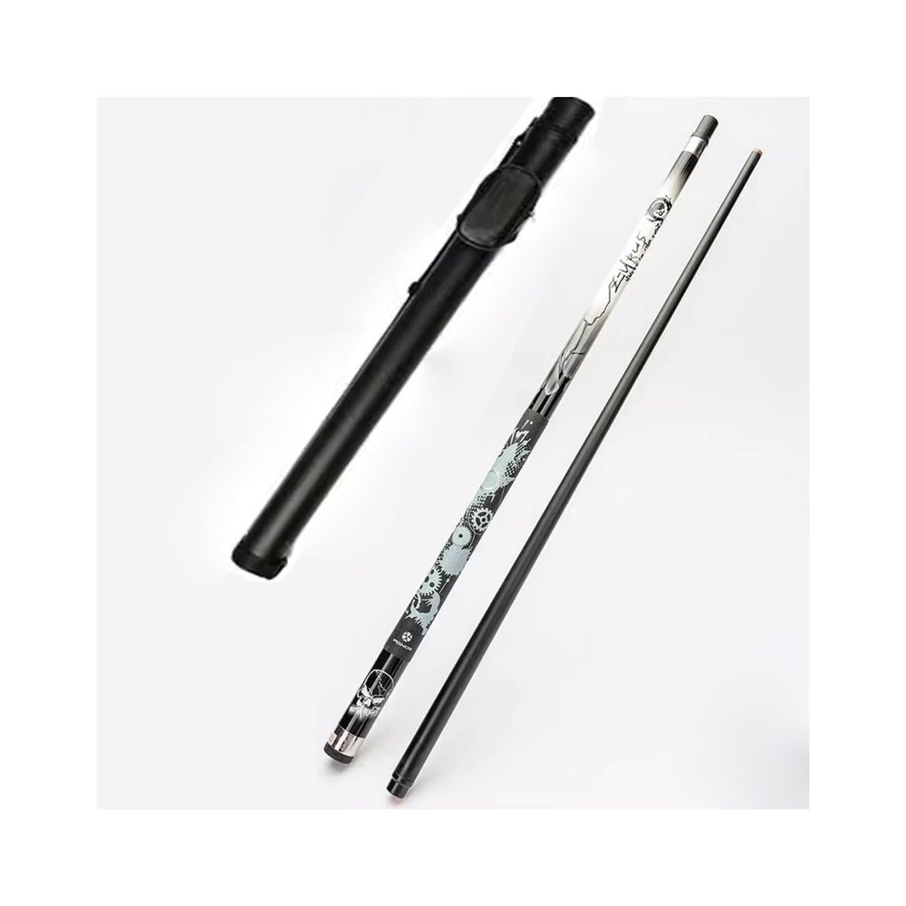 Pool Cues Billiard Cue Snooker Cues Pool Stick 1/2 Split Cue, Chinese Black Eight, Black Technology Big Head Nine-Ball Pool Cue Enjoy the Happiness Brought by Billiards. WEWYQSJXBXF-240423(Color:A,