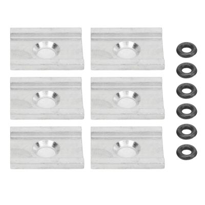 6PCS Kayak Adapter, Aluminum Kayak Adapter, Feelfree Kayak Accessories,Anodized Tight Connection Track Adapter Plates with O Ring for FeelFree