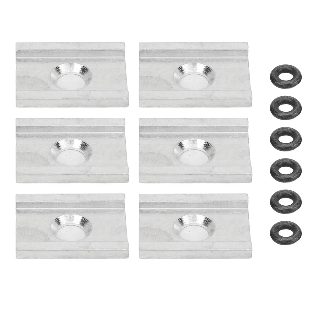 6PCS Kayak Adapter, Aluminum Kayak Adapter, Feelfree Kayak Accessories,Anodized Tight Connection Track Adapter Plates with O Ring for FeelFree