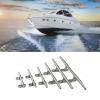 Heavy Duty Marine Boat Cleat 316 Stainless Steel Hollow Base Cleat for Yacht and Boat Use (4/5/6/8/10/12 Inch) Boats Docking view 2