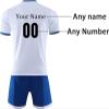 YOCHOIX Custom Soccer Jersey Sports Team Training Soccer Uniforms Personalized Name Number Logo Soccer Jerseys (Standard, White) view 3