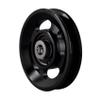 Gueiddi Aluminum GYM Pulley Wheel, Universal Aluminum Alloy Bearing Pulley Wheel for Cable Machine Gym Equipment Part Garage Door (Black 88-90mm) view 1