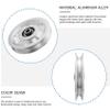 Gueiddi Aluminum GYM Pulley Wheel, Universal Aluminum Alloy Bearing Pulley Wheel for Cable Machine Gym Equipment Part Garage Door (Black 88-90mm) view 2