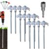 8 Screw in Tent Stakes - Ground Anchors Screw,Ground Anchors Screw in - Tent Stakes Heavy Duty,8 Screw in Tent Stakes Stainless Steel,8 Inch Screw in Tent Stakes for Drill (12*White+Sleeve) view 1