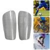 Yuecoom Soccer Shin Guards,1Pair Lightweight and Breathable Shin Guard Sleeves with Storage Bag Carbon Fiber Shin Pads for Soccer(M-Silver) view 4