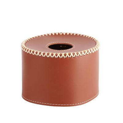 Gas Canister Cover Protective PU Leather Vintage Design for Camping Stoves Portable Use (Dark)