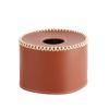 Gas Canister Cover Protective PU Leather Vintage Design for Camping Stoves Portable Use (Dark) view 1