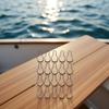 Jowxsx 20Pcs Silver Fishing Swivel Snapper Release Clip with Offshore Planer Board Mast Downrigger Hunting and Fishing for Sports and Outdoors view 4