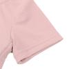 AMIMOJY Girls Clothes Toddler Kids Solid Color Set Cotton Short Sleeve Drawstring T Shirt Tops Flare Pants Soft Outfit 2Pcs, 5-6 Years, Pink view 4
