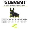 5th Element Enforcer Inline Roller Hockey Skate for Men | Adult Street, Outdoor, Indoor Use, Roller Skating (7) view 4