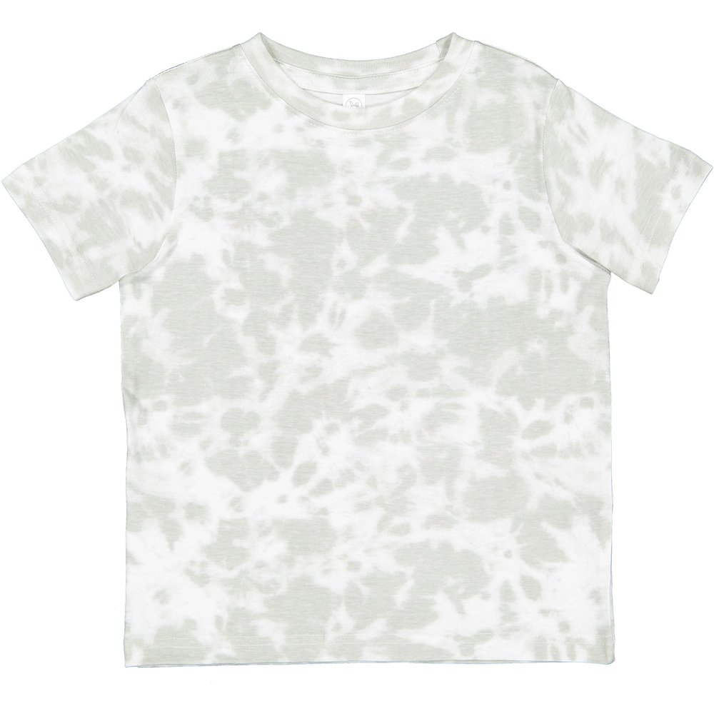 RABBIT SKINS Soft Cotton Toddler T-Shirt Boys Girls | Little Kids Tee| Blank Child Tshirt, Haze Tie Dye, 3