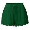 ABOUTYES Summer Shorts for Women 2024 Trendy Causal Loose Pleated High Waisted Shorts Beach Lace Lounge Short Pants Plus Size view 1