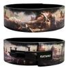 Katamu Premium Leather Lever Weightlifting Belt  Secure Steel Lever, Powerlifting Support for Deadlifts, Squats & Heavy Lifts - Lift More (Fall of Rome, Small) view 1