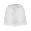 ABOUTYES Summer Shorts for Women 2024 Trendy Causal Loose Pleated High Waisted Shorts Beach Lace Lounge Short Pants Plus Size view 1