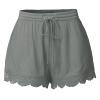 ABOUTYES Summer Shorts for Women 2024 Trendy Causal Loose Pleated High Waisted Shorts Beach Lace Lounge Short Pants Plus Size view 1