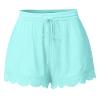 ABOUTYES Summer Shorts for Women 2024 Trendy Causal Loose Pleated High Waisted Shorts Beach Lace Lounge Short Pants Plus Size view 1