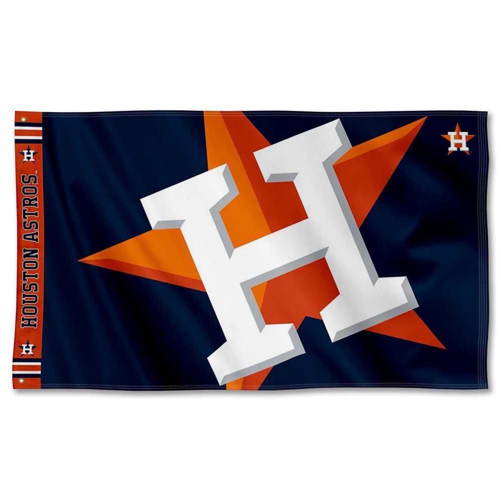 Houston Astros Printed Header Flag 3x5 Banner