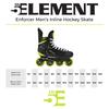 5th Element Enforcer Inline Roller Hockey Skate for Men | Adult Street, Outdoor, Indoor Use, Roller Skating (8) view 4