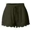 ABOUTYES Summer Shorts for Women 2024 Trendy Causal Loose Pleated High Waisted Shorts Beach Lace Lounge Short Pants Plus Size view 1