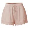 ABOUTYES Summer Shorts for Women 2024 Trendy Causal Loose Pleated High Waisted Shorts Beach Lace Lounge Short Pants Plus Size view 1
