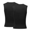Runceptual Youth Boys Compression Sleeveless Shirt Undershirts Workout Base Layer Vest Quick Dry Soccer Shirts (US, Alpha, X-Small, Regular, 2Pack:Black+Black) view 4