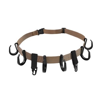 Amagogo Treestand Strap Hangers Holder with Hooks Tree Stand Gear Hooks Multi Hooks Accessory Holder for Yard Climbing Backpacking, Khaki