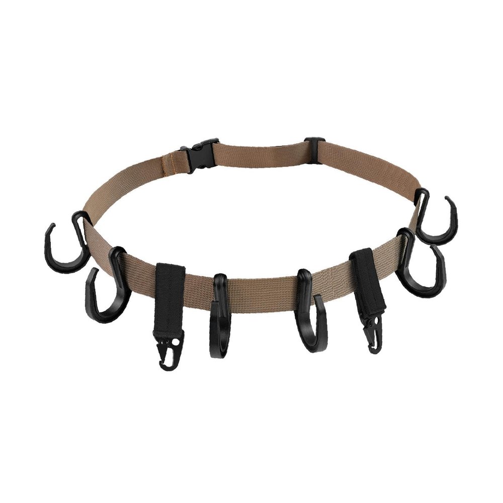 Amagogo Treestand Strap Hangers Holder with Hooks Tree Stand Gear Hooks Multi Hooks Accessory Holder for Yard Climbing Backpacking, Khaki