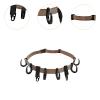 Amagogo Treestand Strap Hangers Holder with Hooks Tree Stand Gear Hooks Multi Hooks Accessory Holder for Yard Climbing Backpacking, Khaki view 4