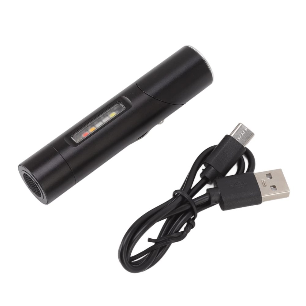 Mini Rechargeable LED Flashlight with Magnetic Mount, 90-Degree Tiltable Head, 500LM, Aluminum Alloy, 11 Lighting Modes, Type C Charging, IPX5, for Camping and Outdoor Use