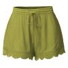 ABOUTYES Summer Shorts for Women 2024 Trendy Causal Loose Pleated High Waisted Shorts Beach Lace Lounge Short Pants Plus Size view 1