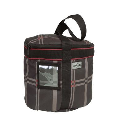 Chestnut Bay Quilted Lined Helmet Bag (Riverton Plaid)