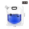 24/7 BAGS 8 Pack Collapsible Water Container Bag 1.3 Gallon/5 Liter, Heavy Duty with Carry Handles, Hikes, Trips, Weather Emergencies, and More, Foldable Water Bag view 2
