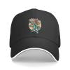 Chameleon Reptiles with Smoke Baseball Cap for Men Women Adjustabl Unisex Golf Dad Hat Black view 2