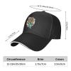 Chameleon Reptiles with Smoke Baseball Cap for Men Women Adjustabl Unisex Golf Dad Hat Black view 4